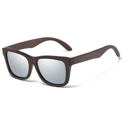 DARK SUN Retro Fashion Wood Sunglasses UV400 - Silver