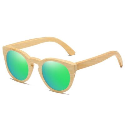 Natural Bamboo Designer Women Sunglasses Polarized UV400 - Green