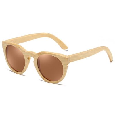 Natural Bamboo Designer Women Sunglasses Polarized UV400 - Brown
