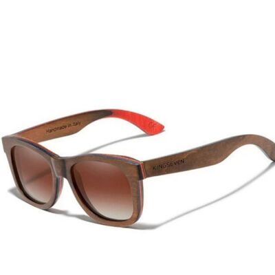 Handmade Natural Wooden Glasses Polarized - Brown - Brown