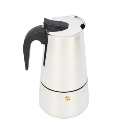 New 2/4/6/9 Cups Stainless Steel Coffee Maker - Percolator for Moka and Espresso Portable Stove - 100ml