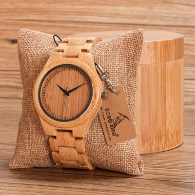 Japanese Quartz Watch Bamboo - 1