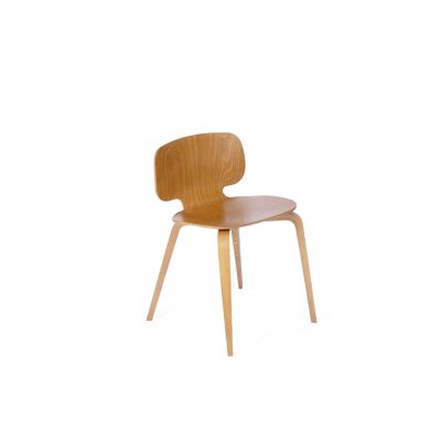 Mini H10 children's chair - Beech - Stained varnished beech