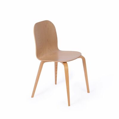 The CL10b chair - Natural beech