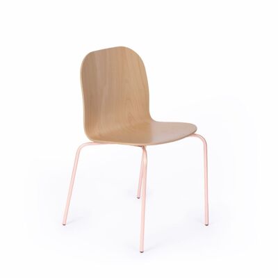 Der Stuhl CL10 - Pastellrosa