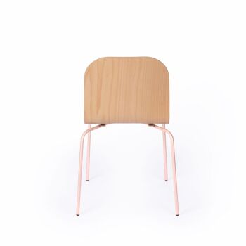 La chaise CL10 - Rose pastel 3