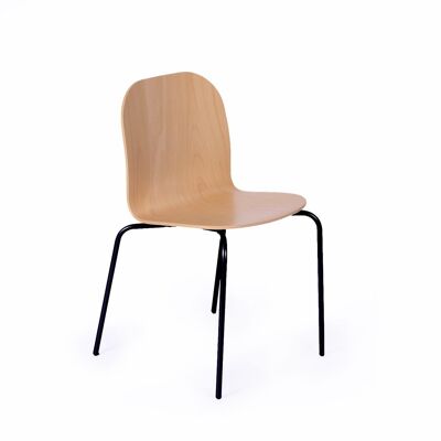 Der Stuhl CL10 - Schwarz