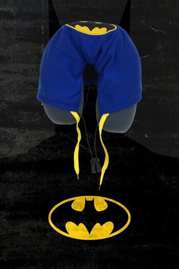 Oreiller de cou à capuche DC Batman avec oreilles 6