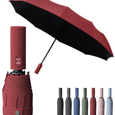 Paraguas premium | Efecto loto | Paraguas plegable rojo