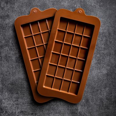 Chocolate silicone mold (retro chocolate bar)
