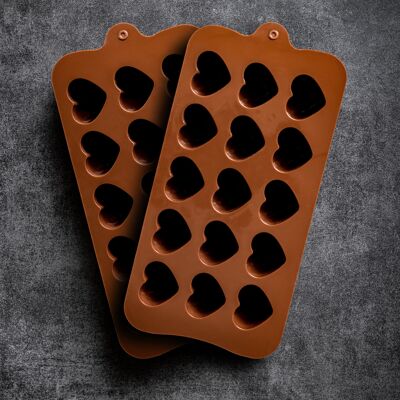 Chocolate molds (heart shape)