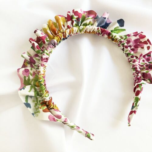 Field of Flower Rouched headband, Scrunchie Headband, Ruffle Headband, Wedding Guest Headband, Alice Band, headband fascinator