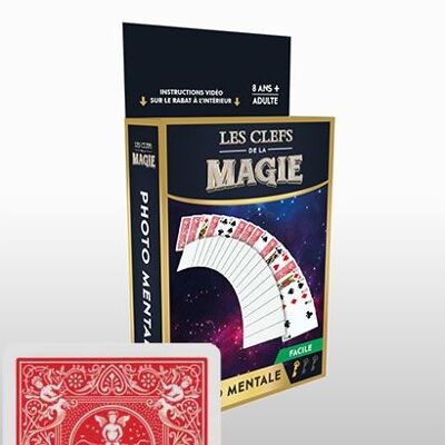 Magic Trick: Mental Photo (Blue or Red) - Children's Gift - Fun Toy