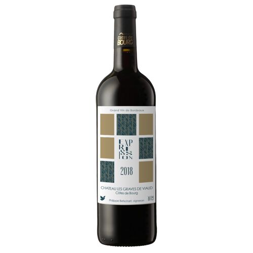 Château Les Graves de Viaud Expression 2018. Bordeaux - Côtes de Bourg,  Vin Bio / biodynamique certifié  Demeter