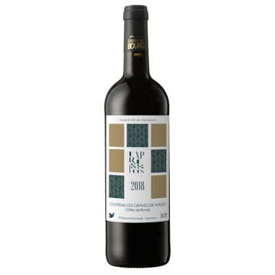 Château Les Graves de Viaud Expression 2018. Bordeaux - Côtes de Bourg, Demeter certified organic / biodynamic wine