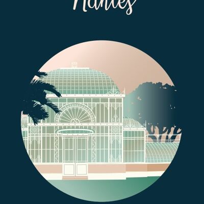 Poster NANTES Jardin des Plantes