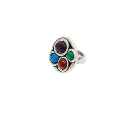 Bague réglable multicolore