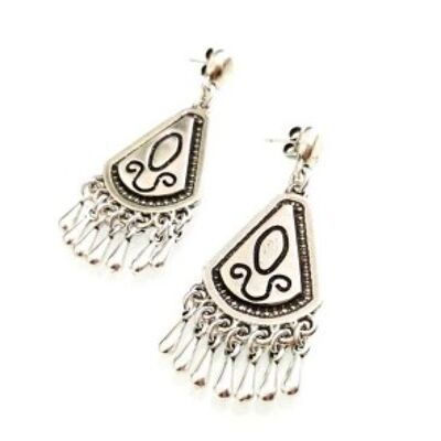 Boucle d'oreille style flamenco