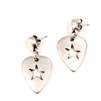 Inverted triangle star earring