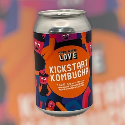 Kickstart Kombucha - x12 lattine