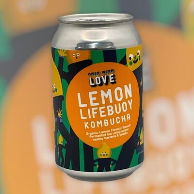Lemon Lifebuoy Kombucha - x12 Cans