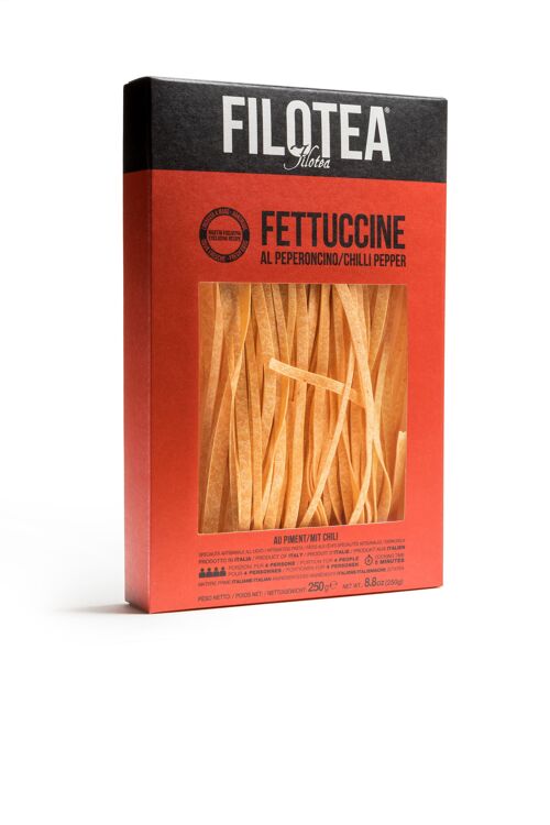 Filotea • Fettuccine al Peperoncino Pasta all'Uovo Artigianale 250g