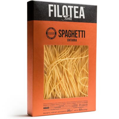 Filotea • Spaghetti Alla Chitarra Pâtes Artigianale All'Uovo Vergata 250g