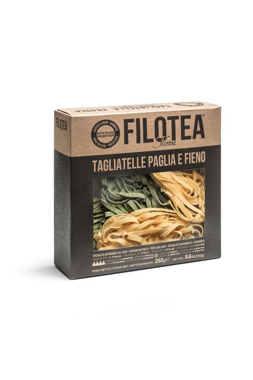 Filotea • Matassine Tagliatelle Paglia & Nido di Fieno Pasta Artigianale all'Uovo 250g