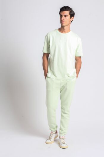 T-shirt boxy vert menthe clair en coton bio 3