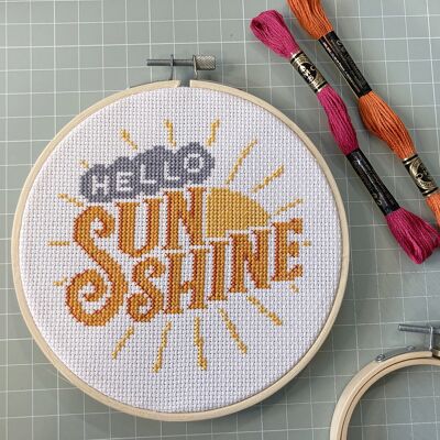 Hello Sunshine - Modern Cross Stitch Kit