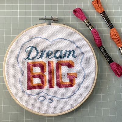 Dream Big - Modern Cross Stitch Kit