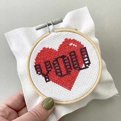 Love You - Modern Cross Stitch Kit