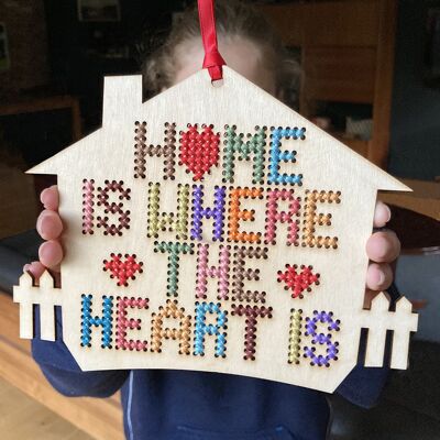 Home Is Where the Heart Is - Woodern Cross Stitch Kit