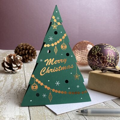 Pacchetto di carte per albero di Natale 3D di lusso