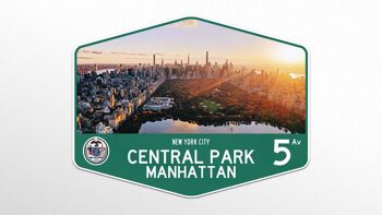 Panneau métallique Central Park, New York