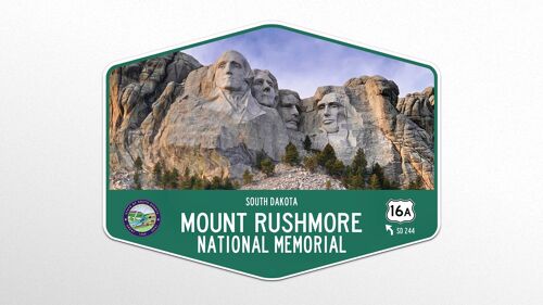 Metallschild Mount Rushmore National Memorial