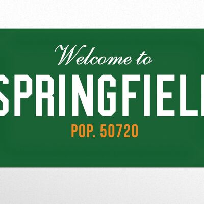 Strassenschild: Welcome to Springfield