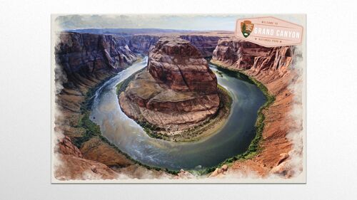 XL Metallschild USA Nationalpark Grand Canyon, Natur