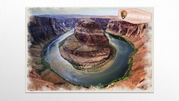 Plaque métallique XL USA National Park Grand Canyon, Nature