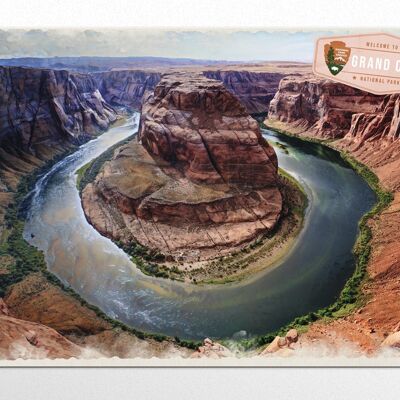 XL Metallschild USA Nationalpark Grand Canyon, Natur