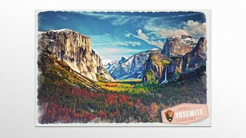 XL Metallschild USA Nationalpark Yosemite, Natur