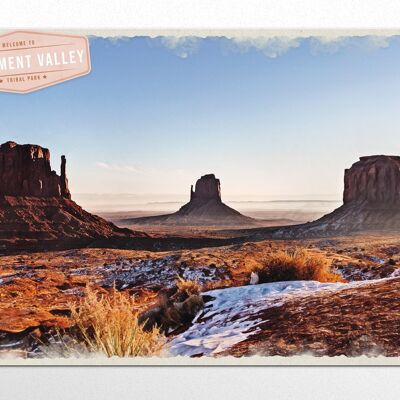 Cartel Metálico XL USA Tribal Park Monument Valley