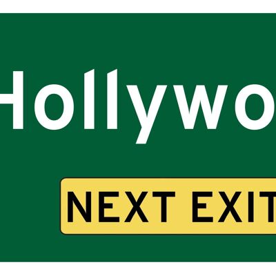 Fridge magnet Hollywood - next exit