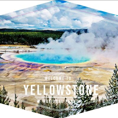 Kühlschrank Magnet Yellowstone - Nationalpark
