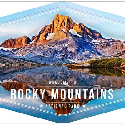 Fridge Magnet Rocky Mountains - National Park