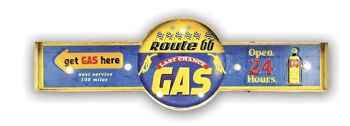 Panneau LED Last Gas Station Route 66 1