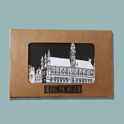 Paquete de 10 postales de Bruselas