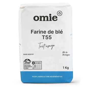 Farine de blé T55 de Bretagne - 1 kg 1