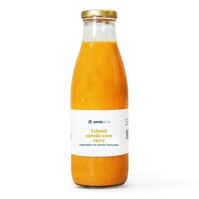 Sopa ecológica de zanahoria y coco al curry - Zanahorias Charente - 75 cl