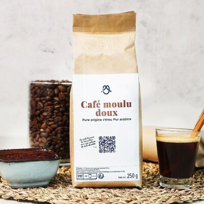 Café molido suave de Perú